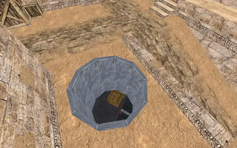 A shaft linking de_dust2 and de_nuke.